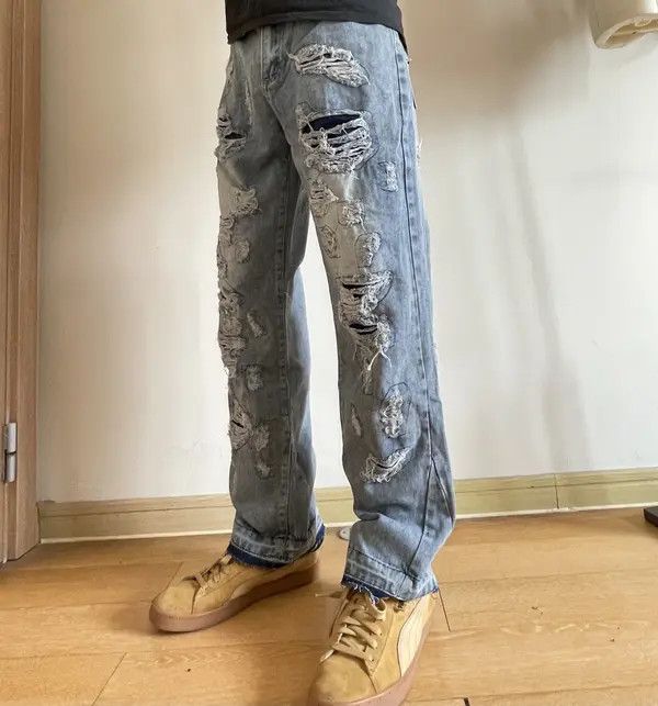 Vintage Retro punk denim pants Size US 32 / EU 48 - 4 Thumbnail