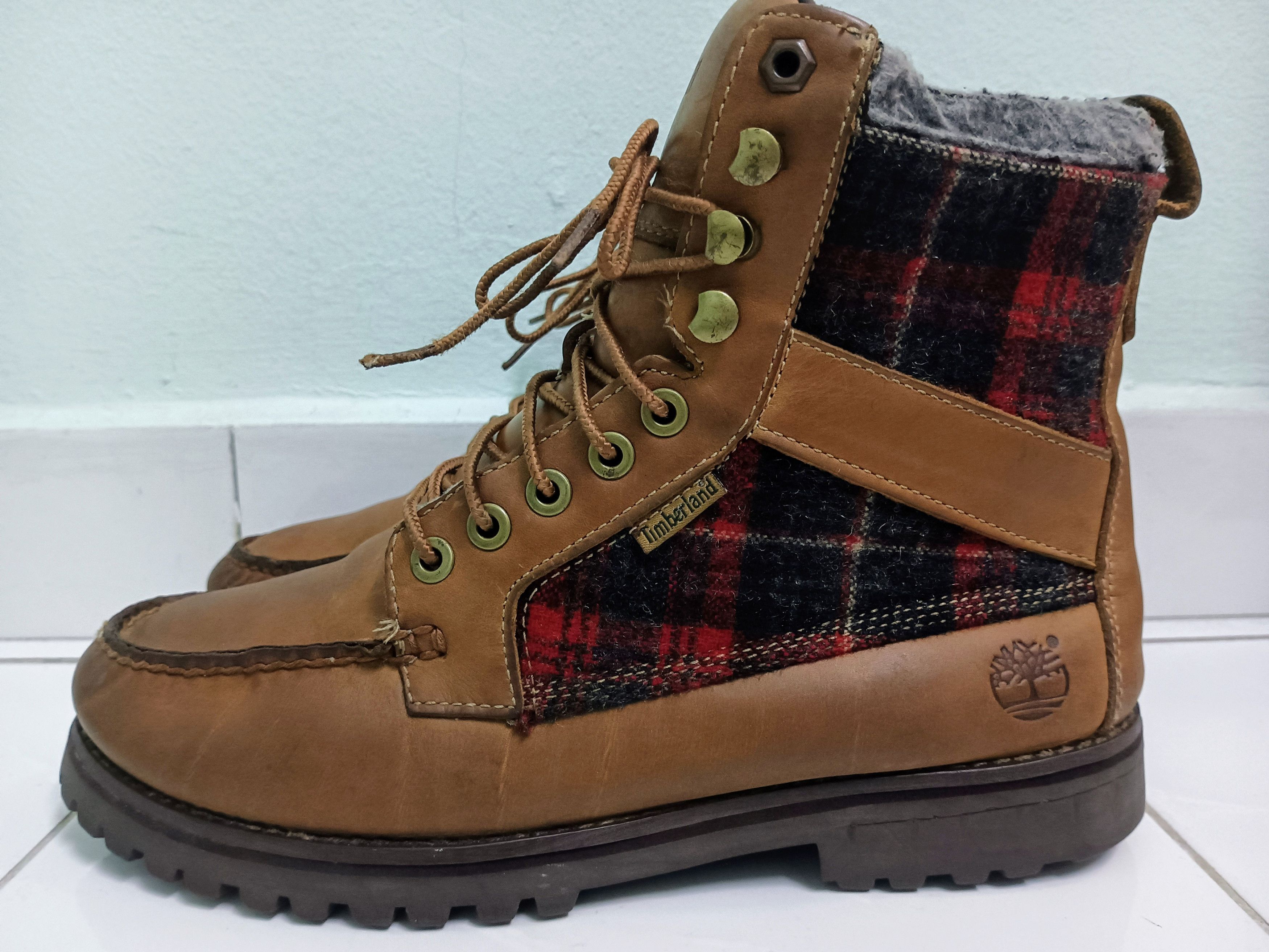 Timberland × Woolrich Woolen Mills Timberland Newmarket 9 Eye Moc Toe Boots Size US 9 / EU 42 - 3 Thumbnail