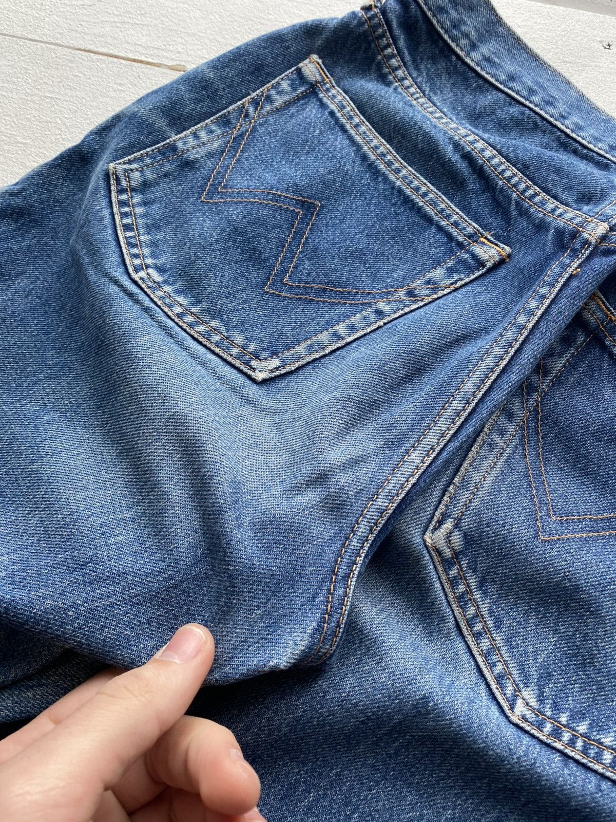 Edwin Japanese Vintage Edwin Distressed Slim Tapered Fit Jeans Size US 30 / EU 46 - 15 Thumbnail