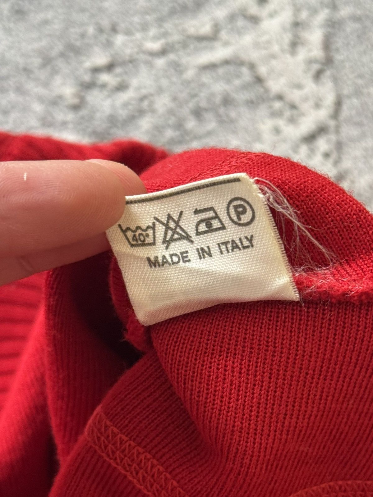 Paul & Shark × Vintage Paul & Shark L Red v-neck sweater knitwear jumper pullover Size US L / EU 52-54 / 3 - 13 Thumbnail