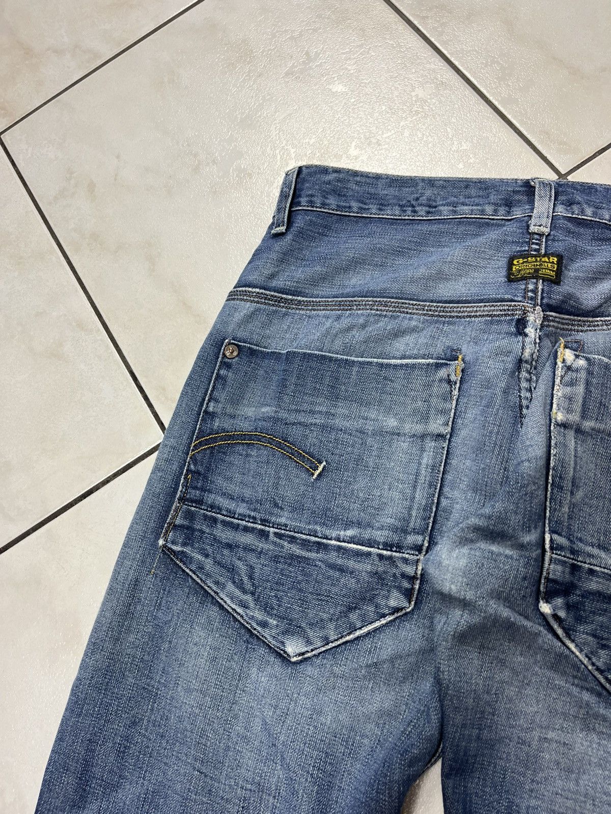 G-Star × If Six Was Nine × Le Grande Bleu (L.G.B.) Vintage G-Star Raw distressed y2k denim jeans rotor straight Size US 31 - 16 Thumbnail