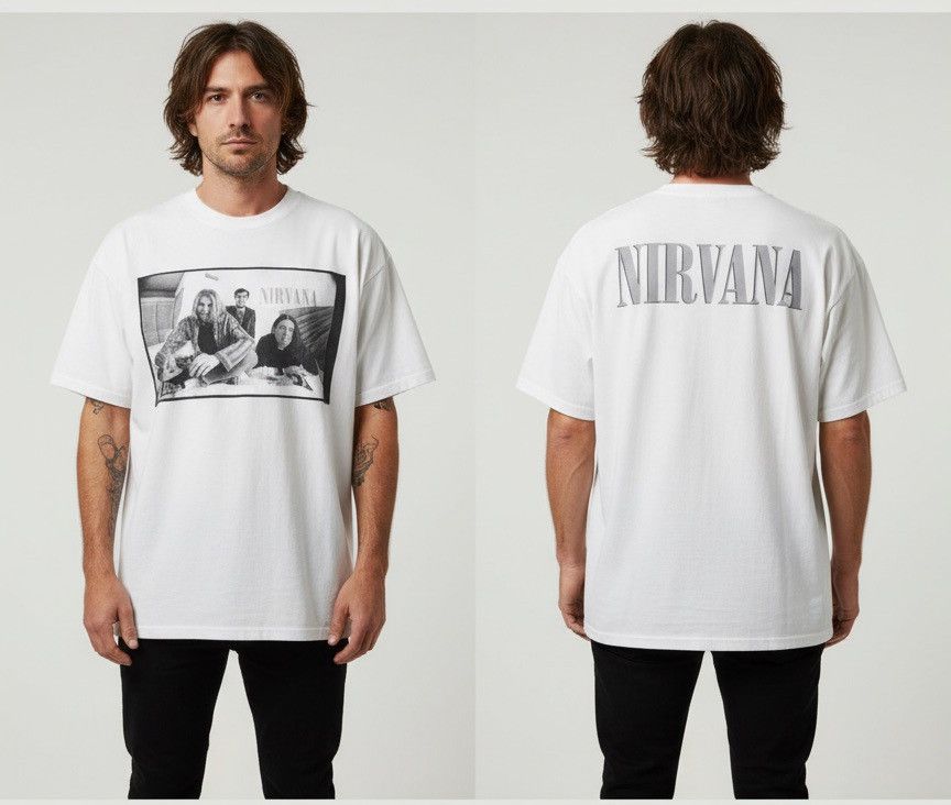 Band Tees Vintage Nirvana Photo Tee©️1996 Early Y2K Size US XL / EU 56 / 4 - 5 Thumbnail