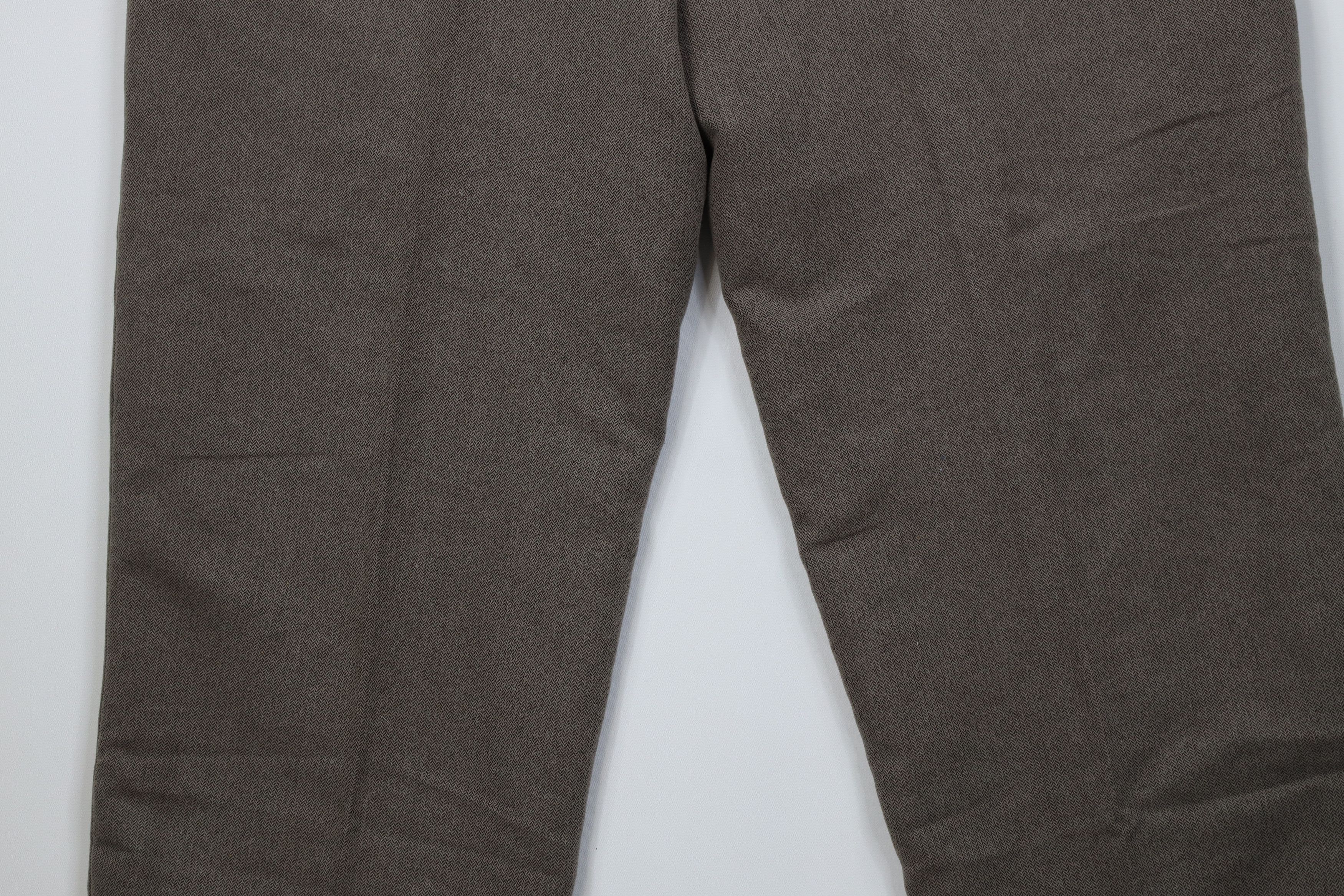 Vintage Vintage 90s Streetwear Herringbone Wide Leg Chino Pants Size US 34 / EU 50 - 11 Thumbnail