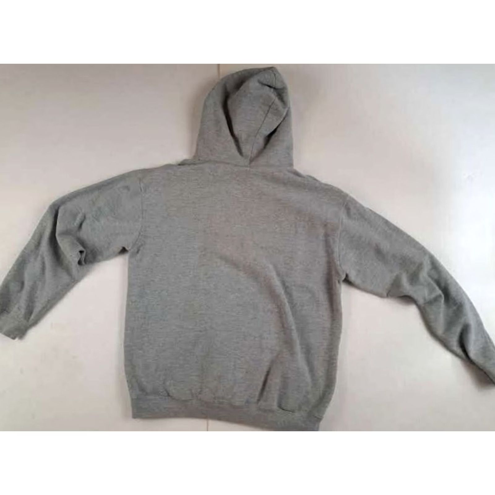 Vintage U of Michigan Wolverines Gray Medium Pullover Hoodie Pro Edge Hoodie Mens M Gray Pullover Hooded Pockets Michigan Letters 26in long 24in pit to pit Size US M / EU 48-50 / 2 - 5 Thumbnail