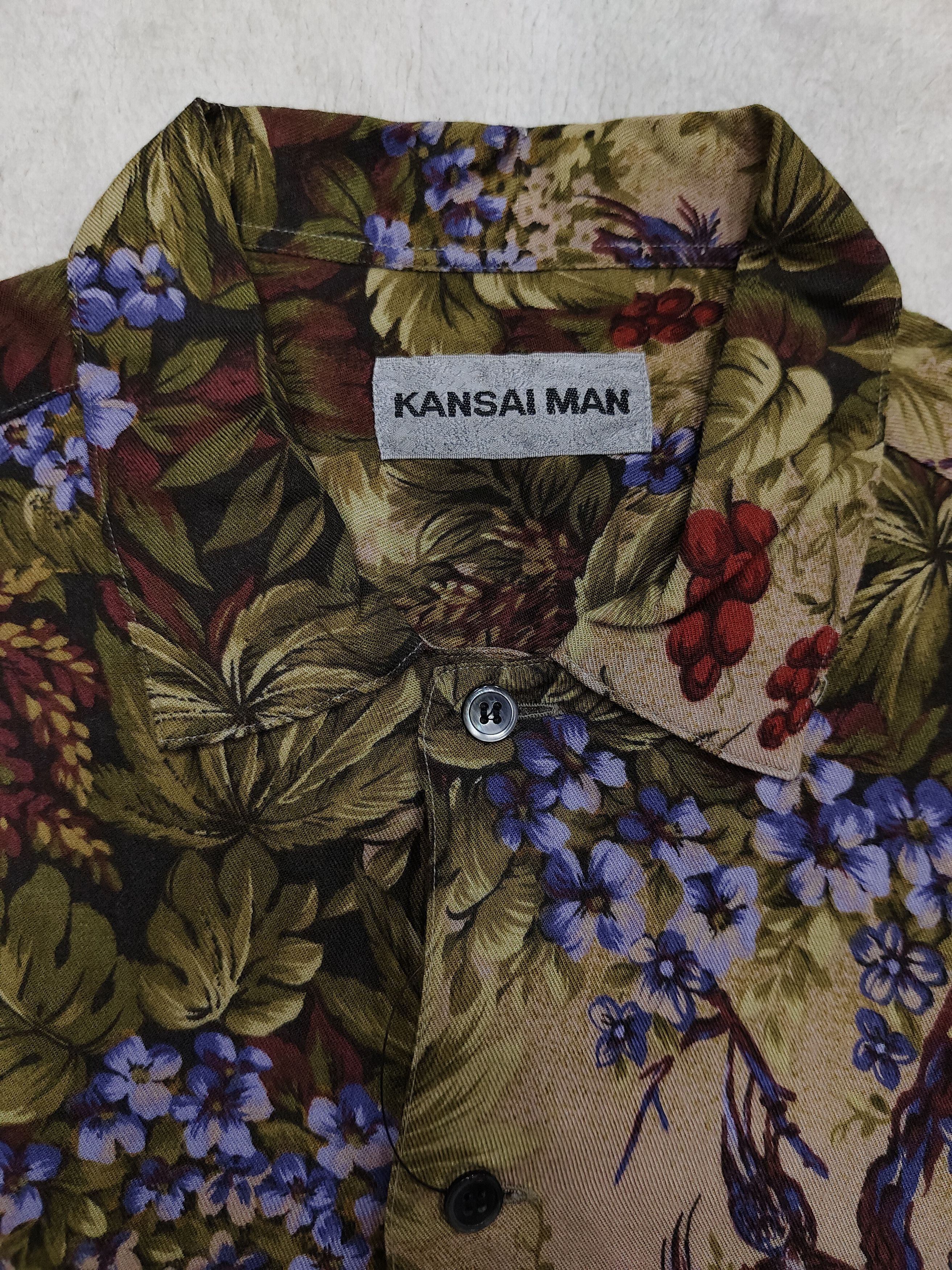 Kansai Yamamoto GRAIL🇯🇵Vtg Kansai Man🇯🇵 All Over Print Florals Art Size US M / EU 48-50 / 2 - 3 Thumbnail