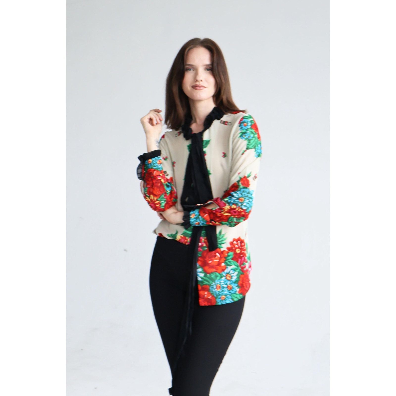 Moschino RARE MOSCHINO Y2K Floral + Russian Nesting Doll Top Size ONE SIZE - 2 Thumbnail