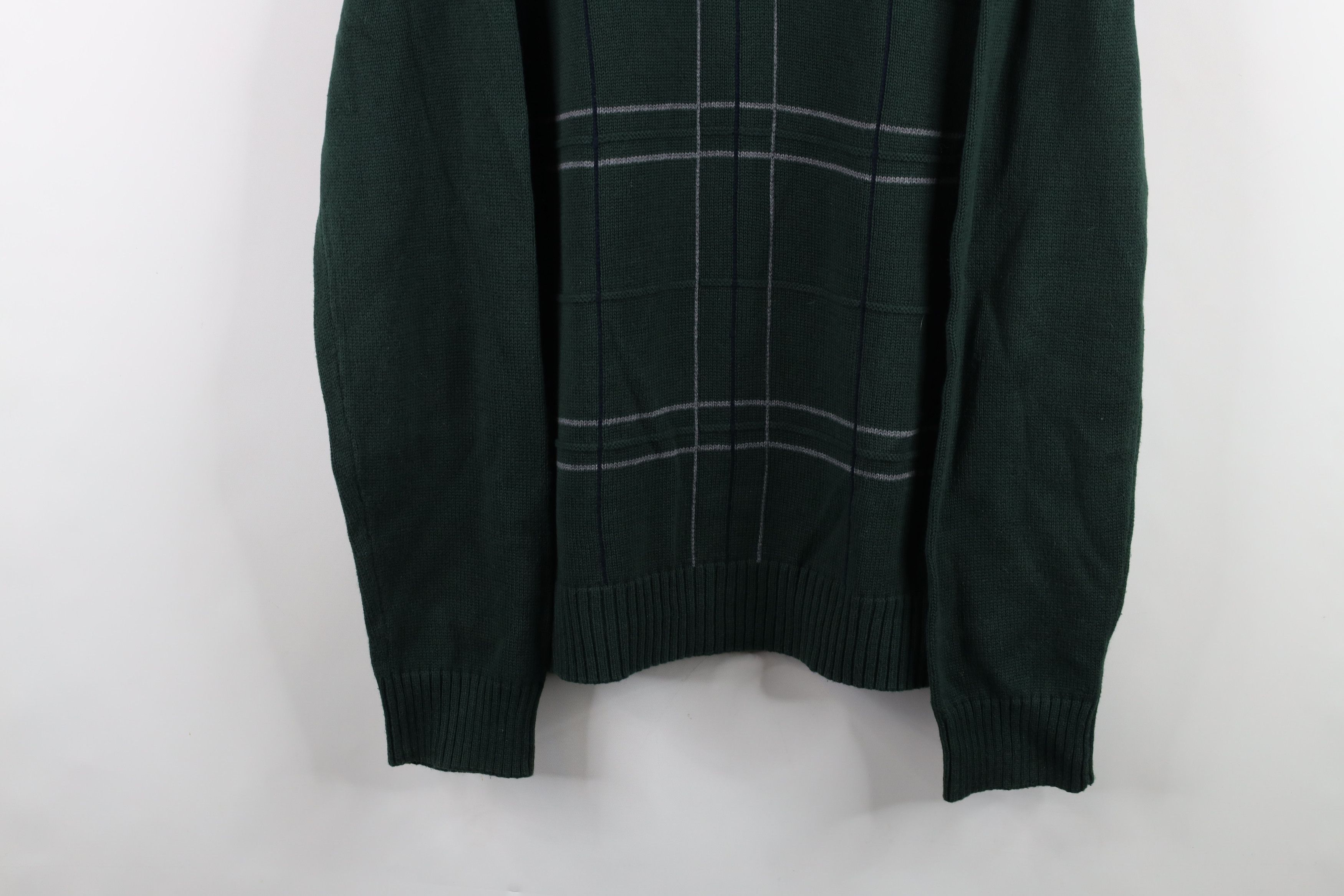 Vintage Vintage 90s Streetwear Knit Crewneck Dad Sweater Green Size US XL / EU 56 / 4 - 3 Thumbnail