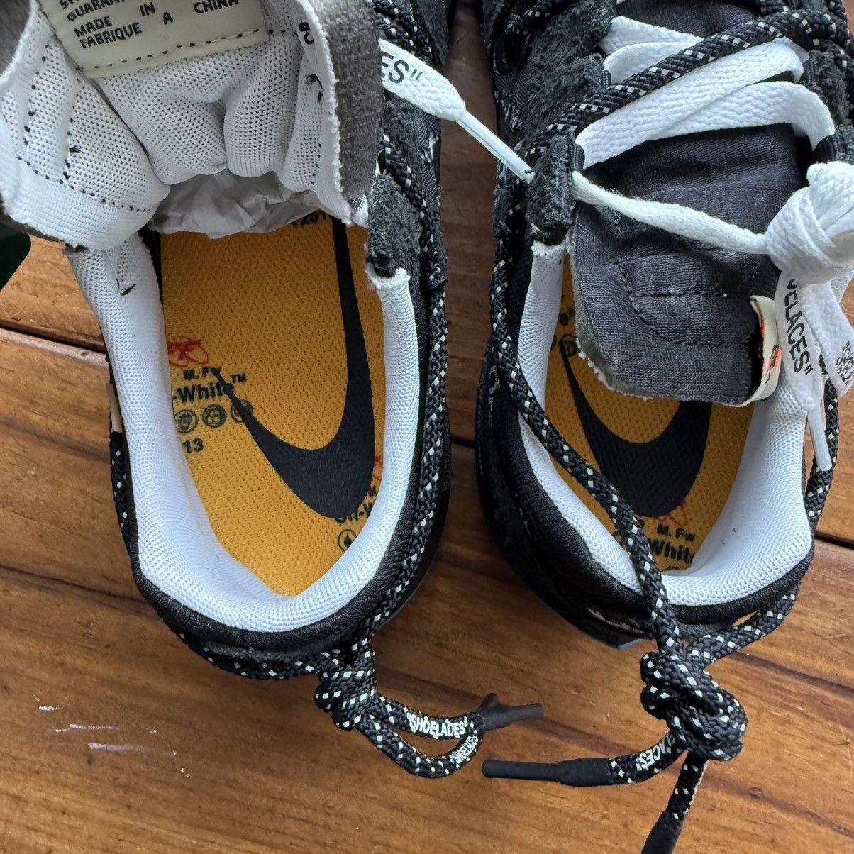 Nike × Off-White CD8179 001 - Off-White x Air Zoom Terra Kiger 5 'Black' Size US 9.5 / EU 42-43 - 7 Thumbnail