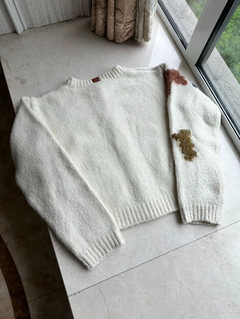 LOEWE Geometric pattern loose knit sweater