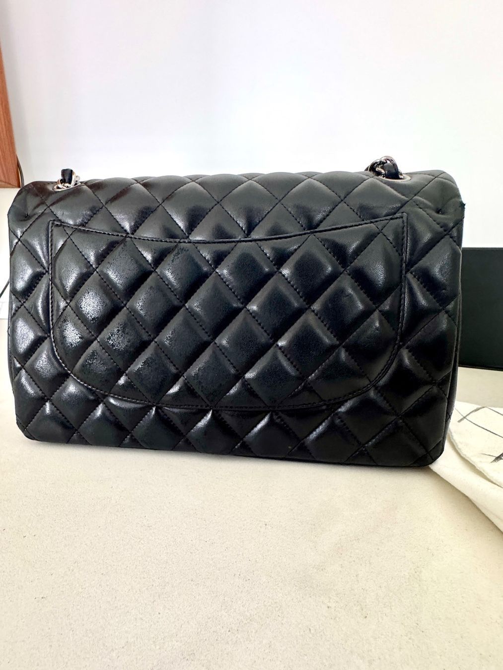 Chanel Black lambskin leather Chanel Timeless bag Size ONE SIZE - 3 Thumbnail