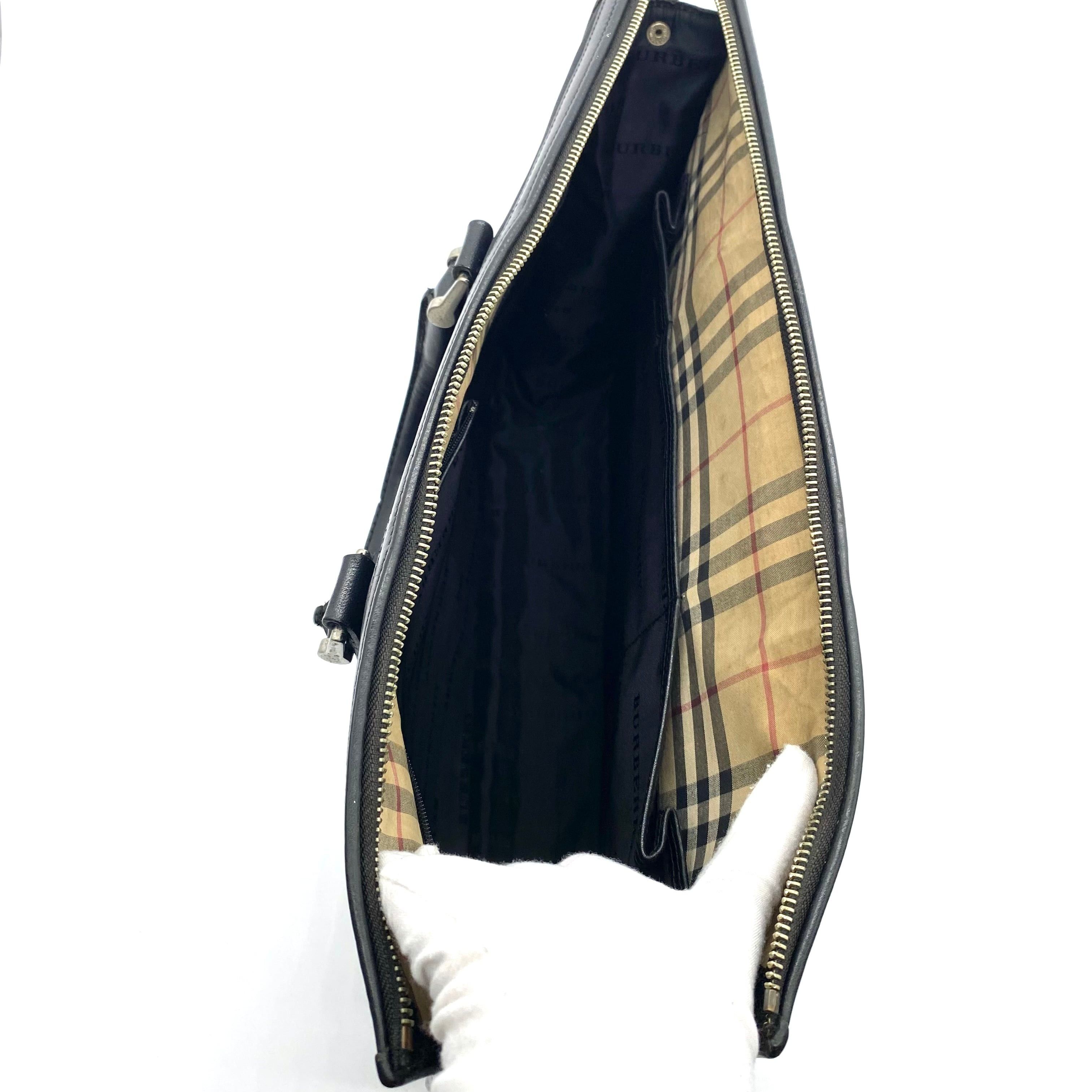 Burberry Vintage Burberry Business Bag Black Size ONE SIZE - 6 Thumbnail