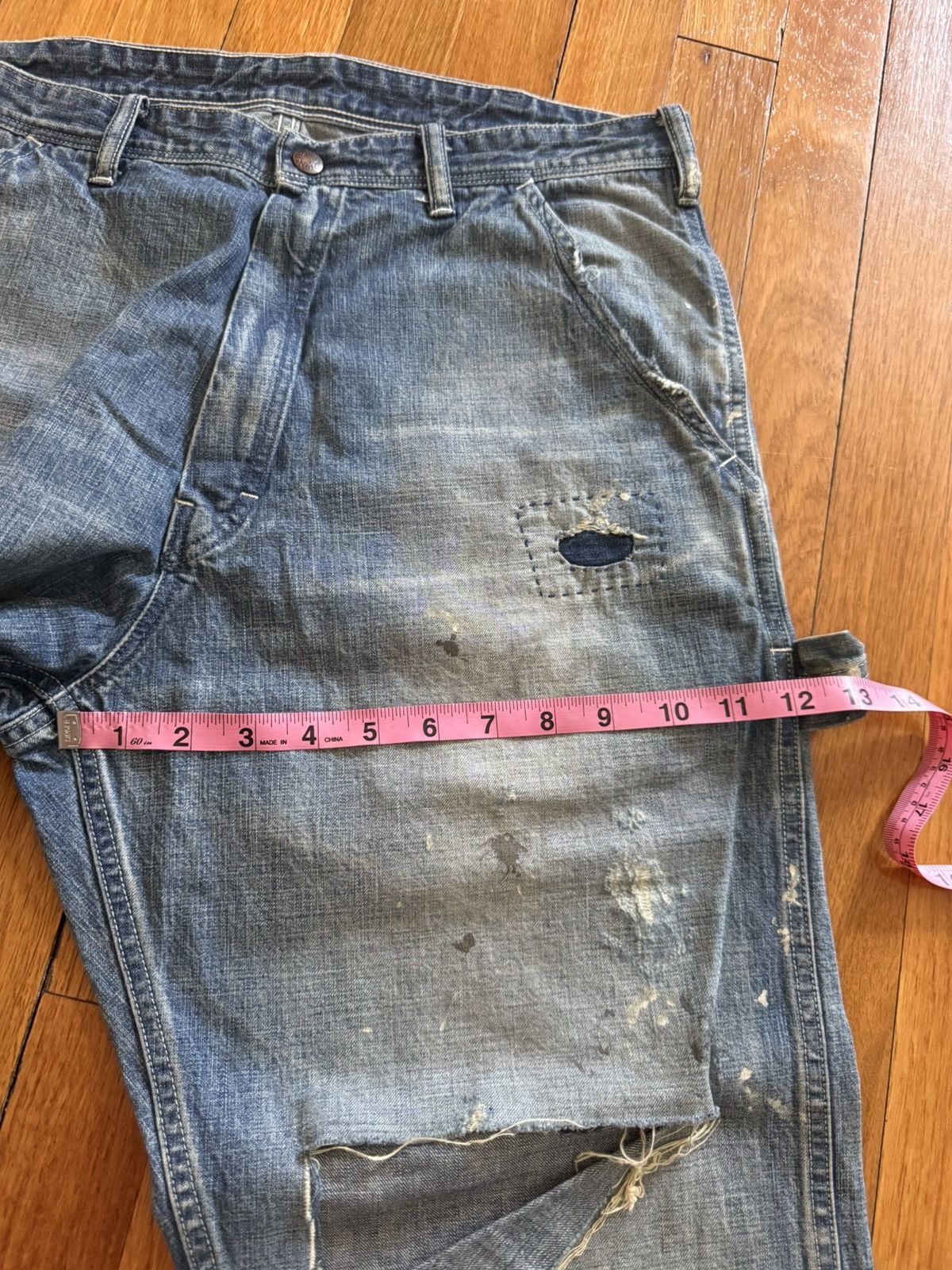 Saint Michael SAINT Michael DENIM PANTS/TRASHED/PAINTER / BLUE / Size : S Size US 32 / EU 48 - 12 Thumbnail