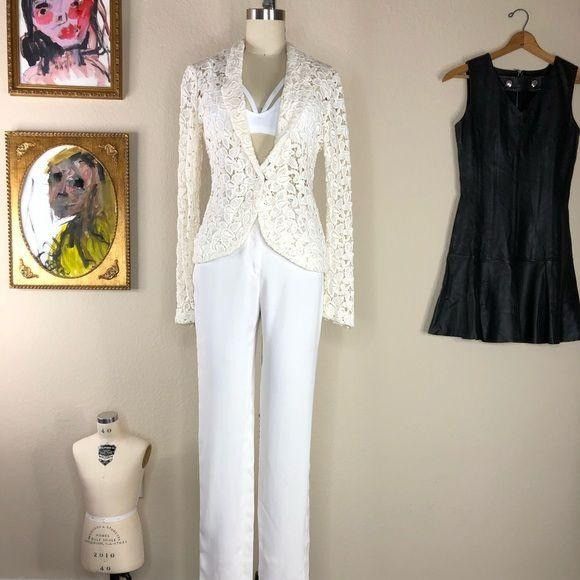 Opening Ceremony Rodarte for Opening Ceremony Lace Blazer Collab Size S / US 4 / IT 40 - 2 Thumbnail