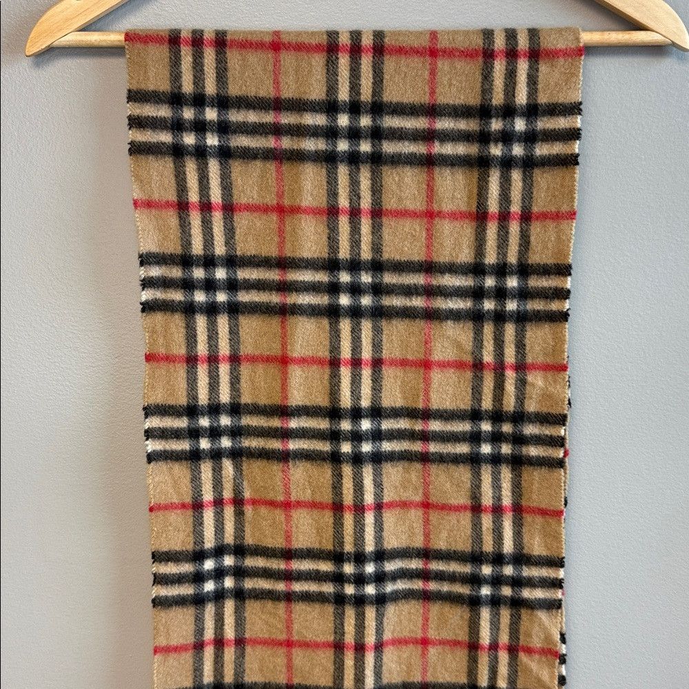 Burberry Burberry Vintage 100% Cashmere Nova Check Scarf Size ONE SIZE - 2 Thumbnail