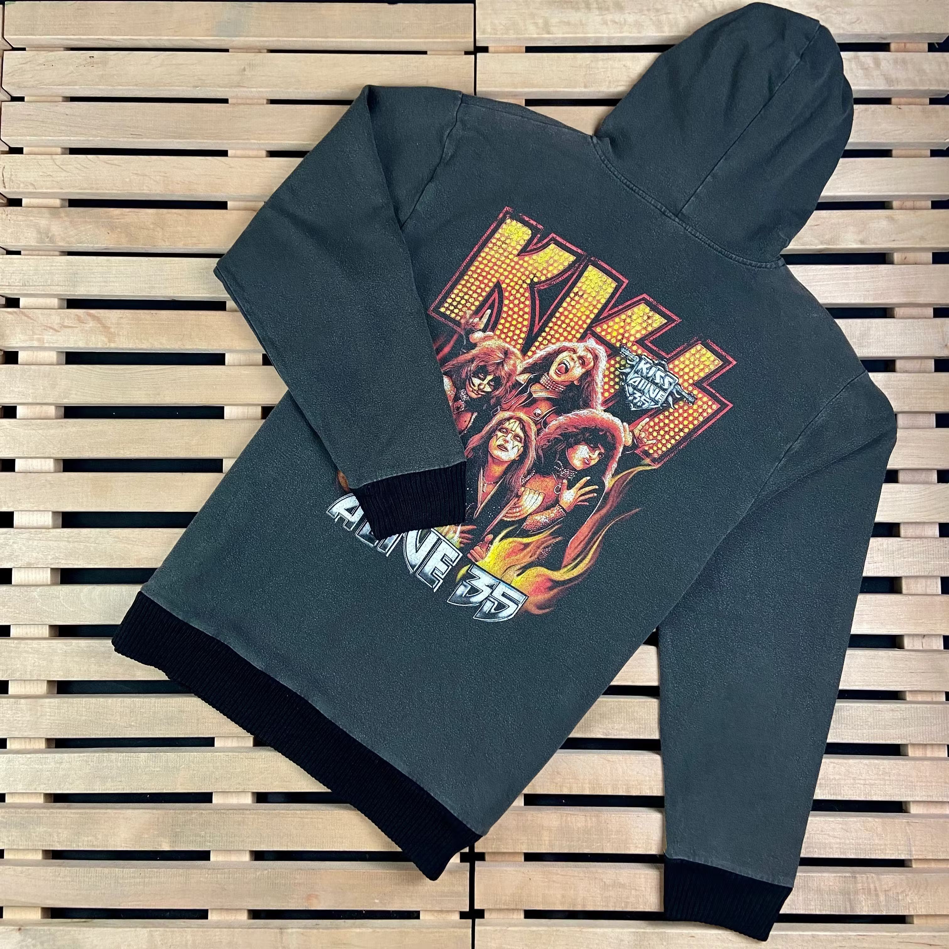 Band Tees × KISS × Vintage Mens Hoodies Kiss Alive 35 Vintage Size XL 2008 Size US XL / EU 56 / 4 - 7 Thumbnail