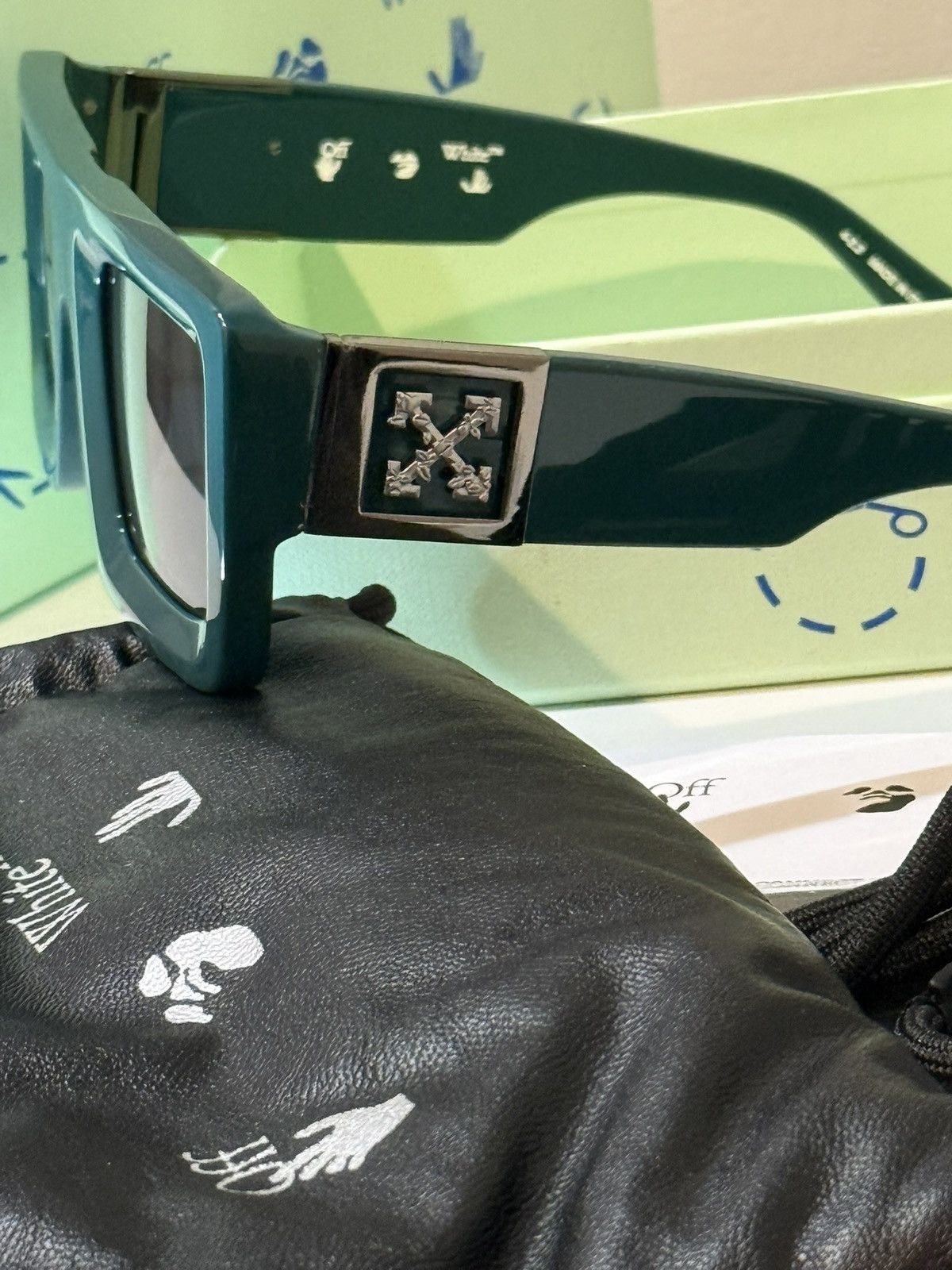 Off-White OFF-WHITE Sunglasses LEONARDO green dark grey Size ONE SIZE - 2 Thumbnail