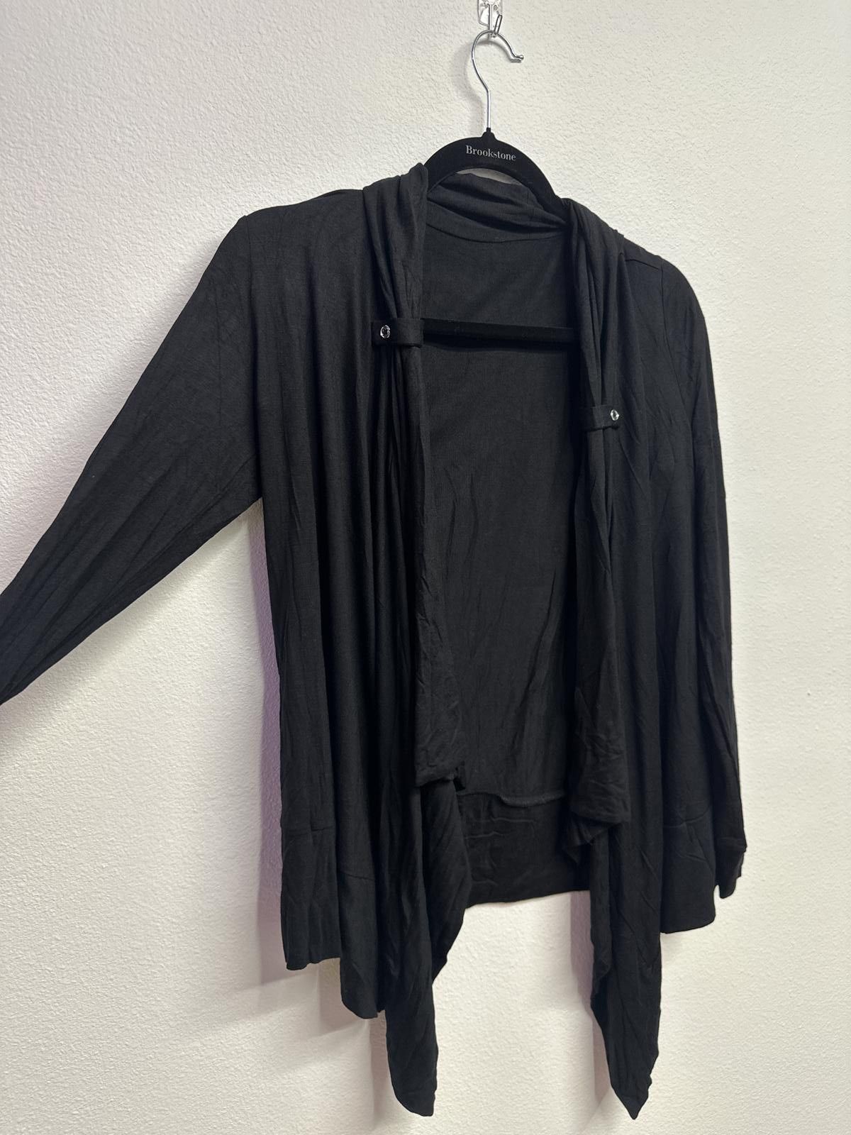 Other Black Women's Lightweight Open Front Cardigan Size M / US 6-8 / IT 42-44 - 4 Thumbnail