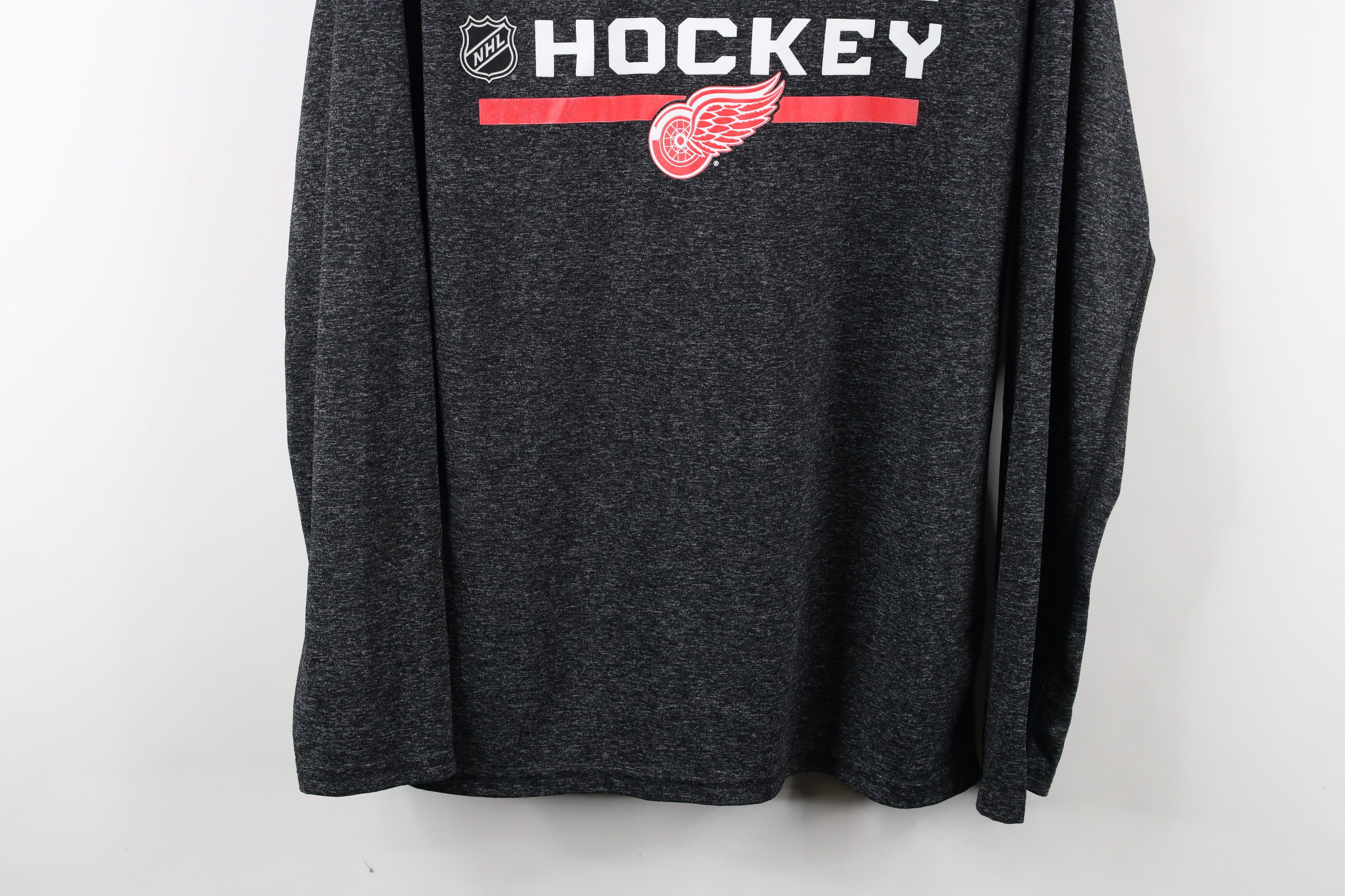 Reebok × Vintage Reebok Detroit Red Wings Hockey Long Sleeve T-Shirt Gray Size US L / EU 52-54 / 3 - 3 Thumbnail