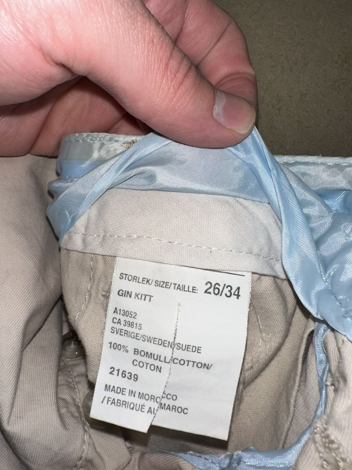 Acne Studios Acne Studios Beige Pants Large Logo Print Archive Trousers Size US 26 / EU 42 - 3 Thumbnail