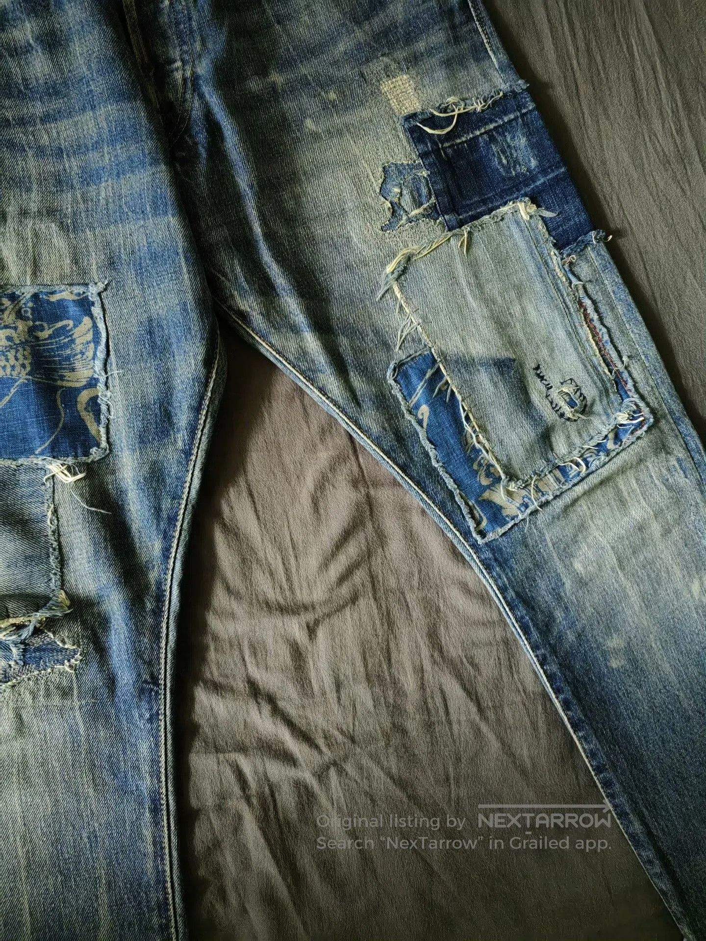 RRL Ralph Lauren RRL Slim Vintage Patch Jeans. Size US 32 / EU 48 - 3 Thumbnail