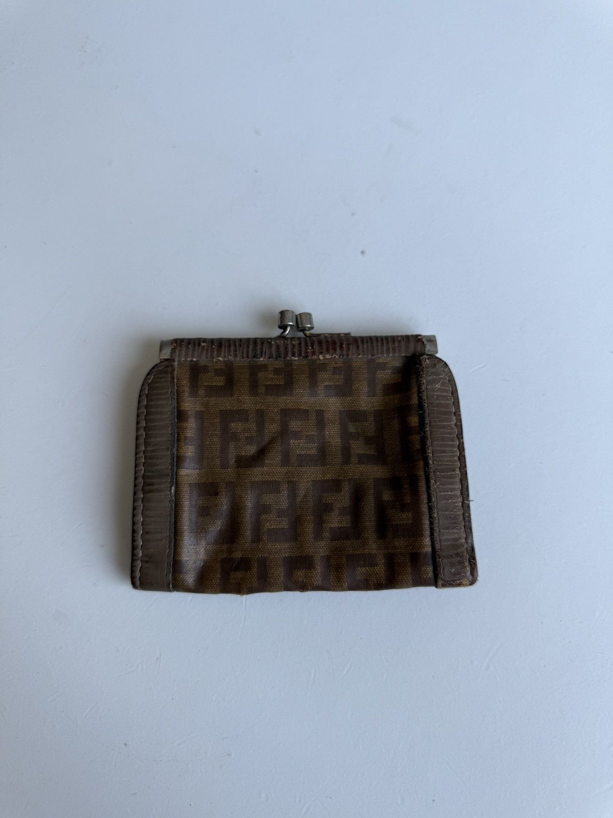 Fendi × Vintage Vintage 90s Fendi FF monogram pouch wallet designer luxury Size ONE SIZE - 1 Thumbnail