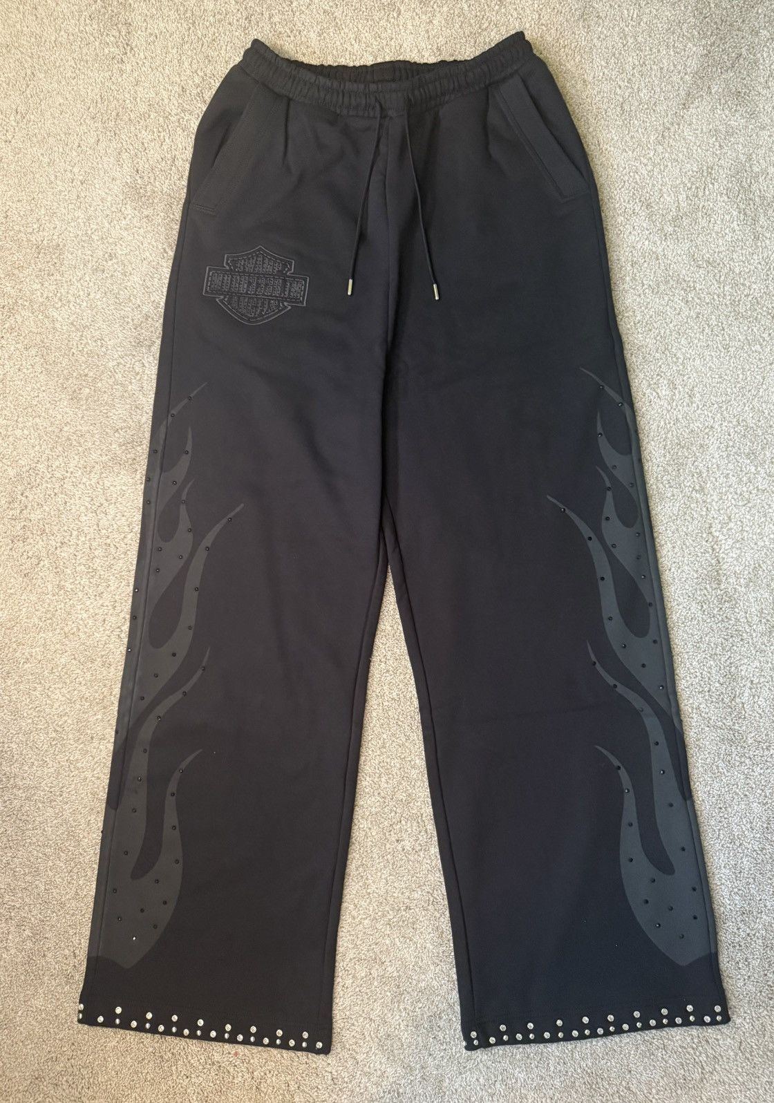 murd333r.fm Murd333r.fm Chopper Sweatpants (Black) Size US 34 / EU 50 - 1 Thumbnail