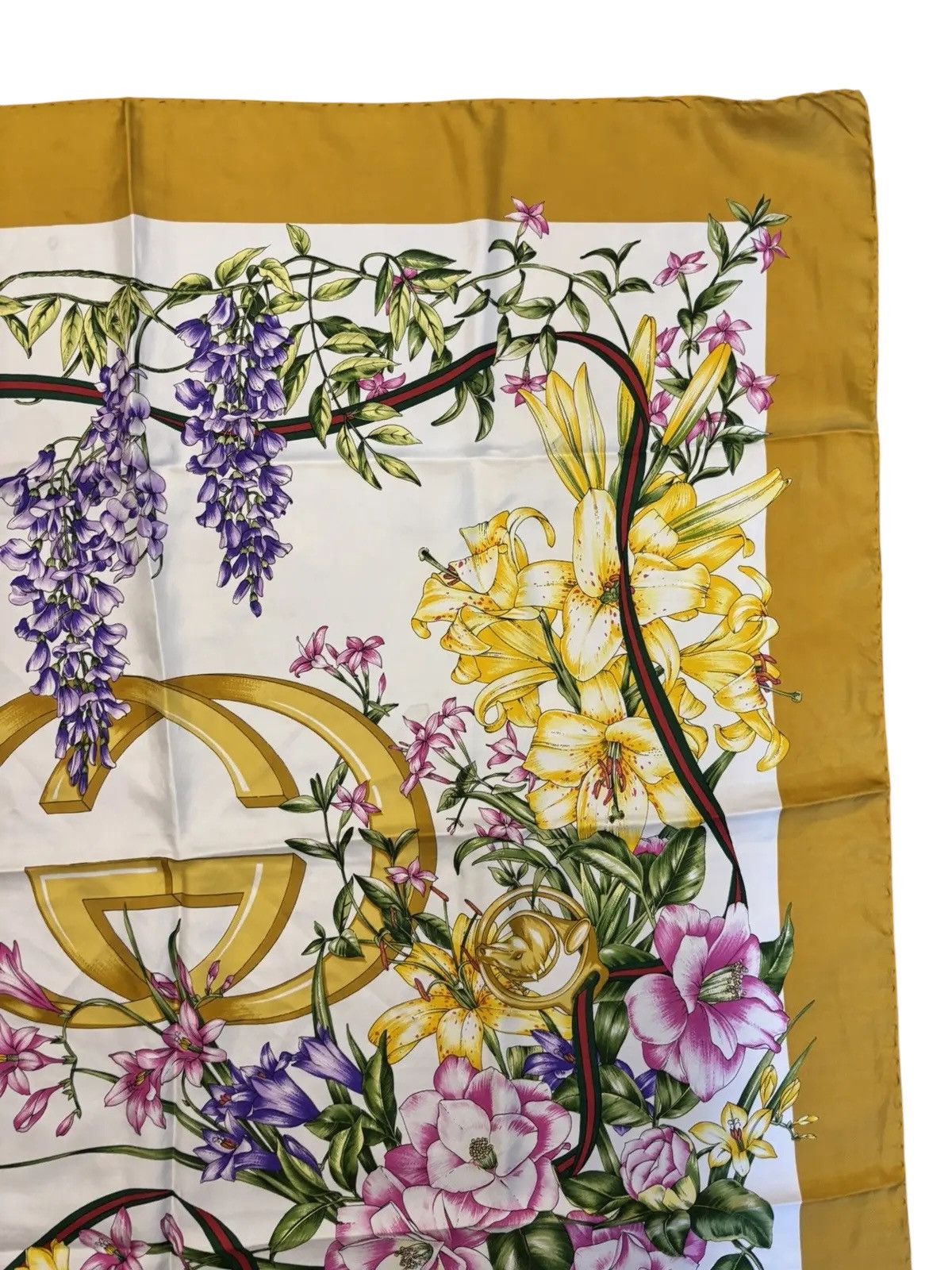 Gucci Gucci Flora GG silk scarf Size ONE SIZE - 4 Thumbnail