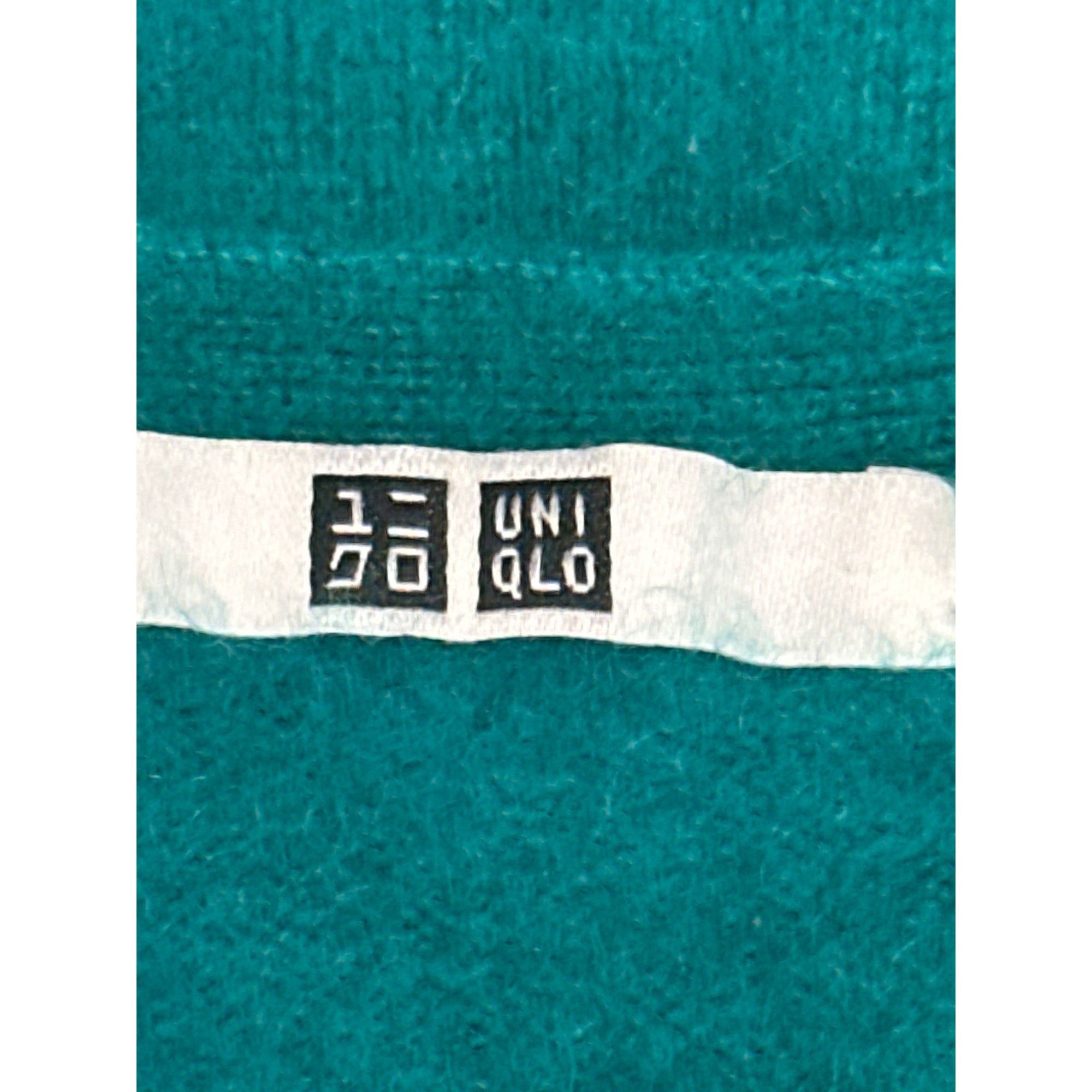Uniqlo CCC Uniqlo Cashmere Teal V Neck Long Sleeve Sweater Ribbed C Size XS / US 0-2 / IT 36-38 - 6 Thumbnail