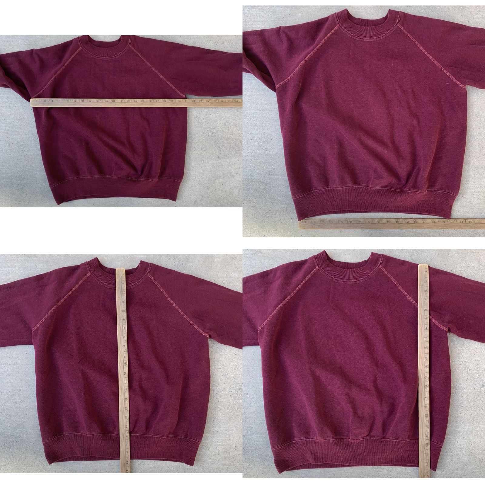 Vintage VINTAGE Red Sweatshirt Long Sleeve XL Men Size US XL / EU 56 / 4 - 11 Thumbnail