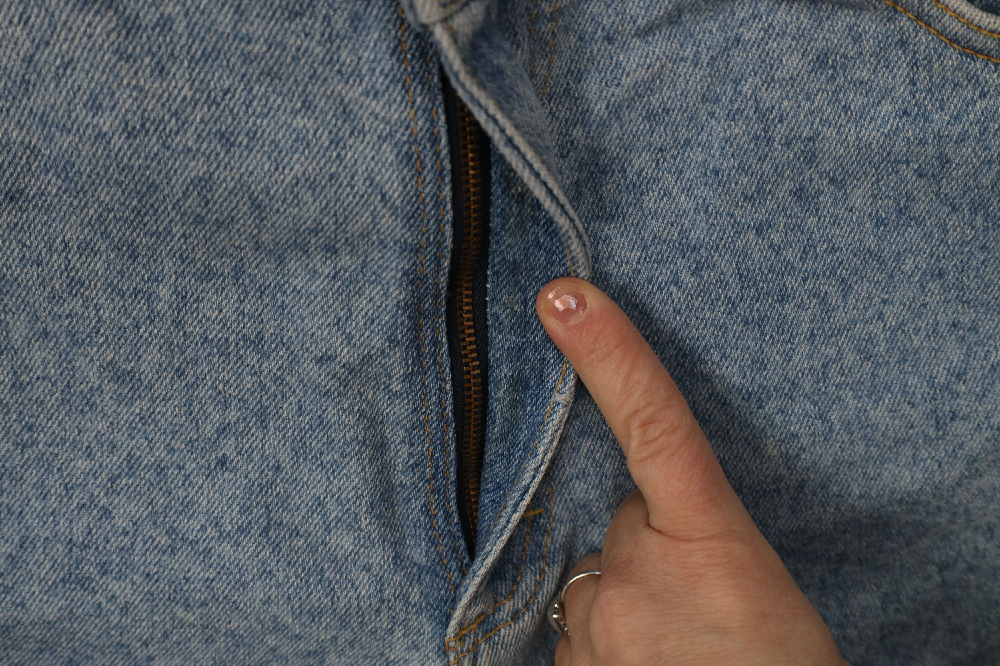 Lee Deadstock Vintage 90s Lee Fit Denim Jeans Blue Pepper USA Size 36" / US 14 / IT 50 - 8 Thumbnail