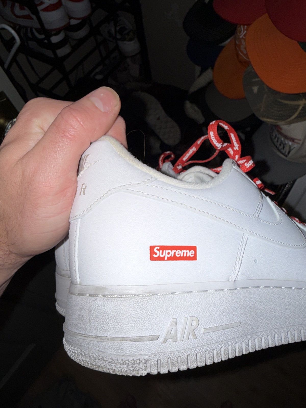 Nike × Supreme Supreme x Nike white Air Force 1 Size US 10.5 / EU 43-44 - 10 Thumbnail