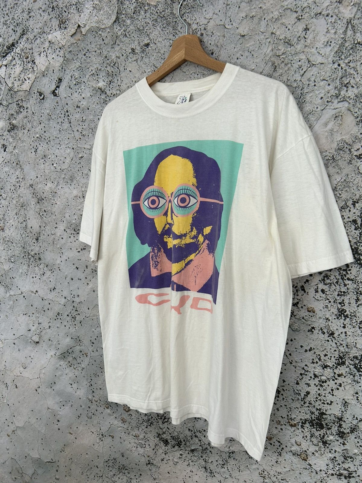 Vintage Vintage 90s Graphic Tee Avant Garde Grunge Punk Skate Baggy Size US XL / EU 56 / 4 - 2 Thumbnail