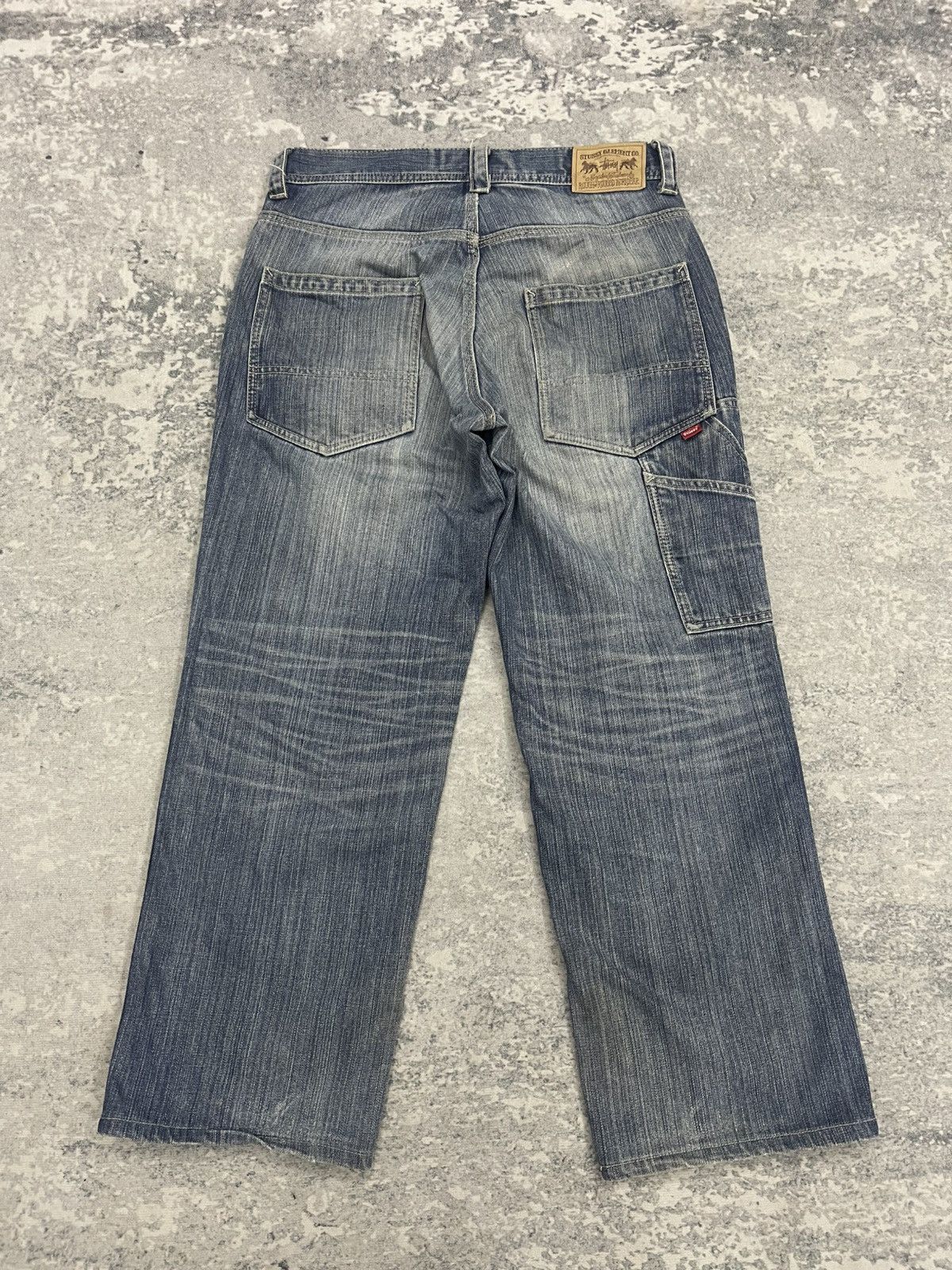 Stussy Vintage Stüssy Japan 'Rough & Rugged' Carpenter Denim Pants Size US 32 / EU 48 - 13 Thumbnail