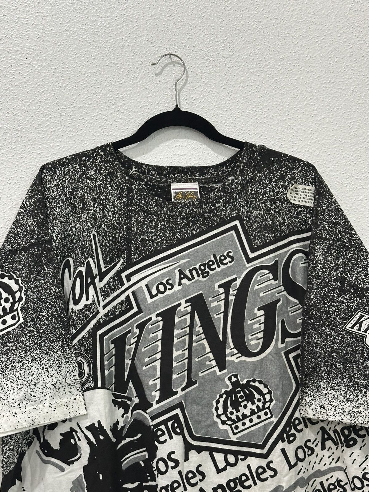 NHL Deadstock Vintage 90s LA Kings AOP Magic Johnson T’s AMW XXL Size US XXL / EU 58 / 5 - 2 Thumbnail