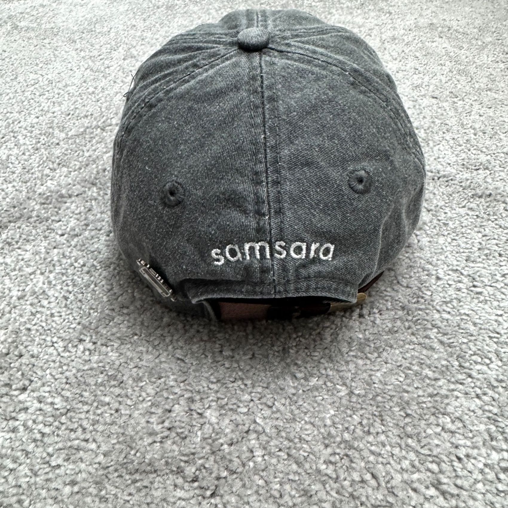 Logo 7 Samsara Hat Cap Adams Owl Embroidered Logo Washed Gray OSFA Cotton Mens Size ONE SIZE - 5 Thumbnail