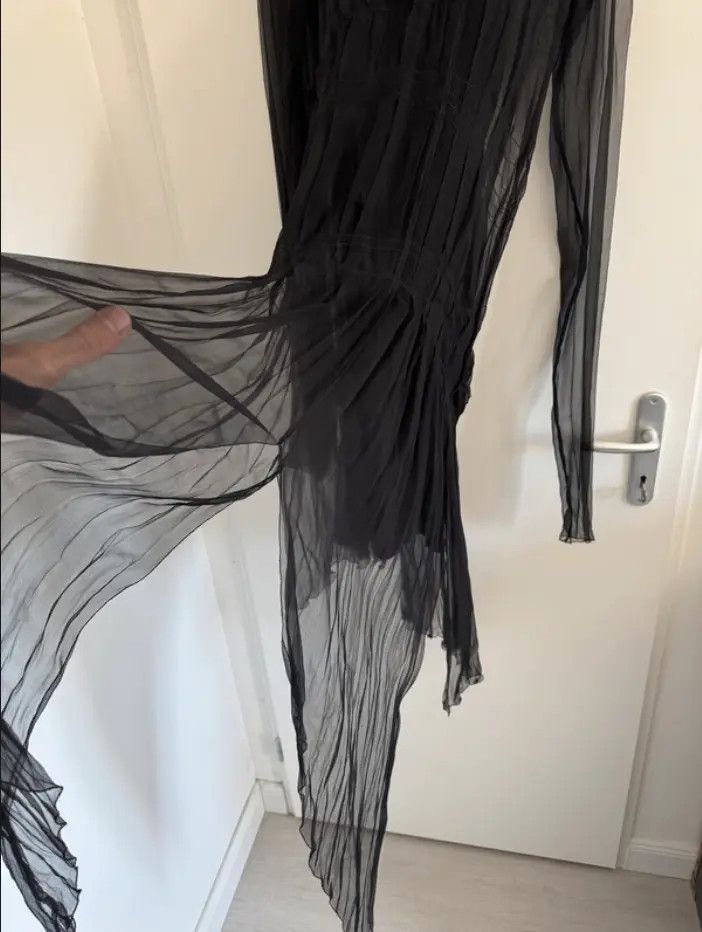 Jean Paul Gaultier Jean Paul Gaultier Mesh Top Dress Skirt Tattoo Jacket EX0113 Size L / US 10 / IT 46 - 4 Thumbnail
