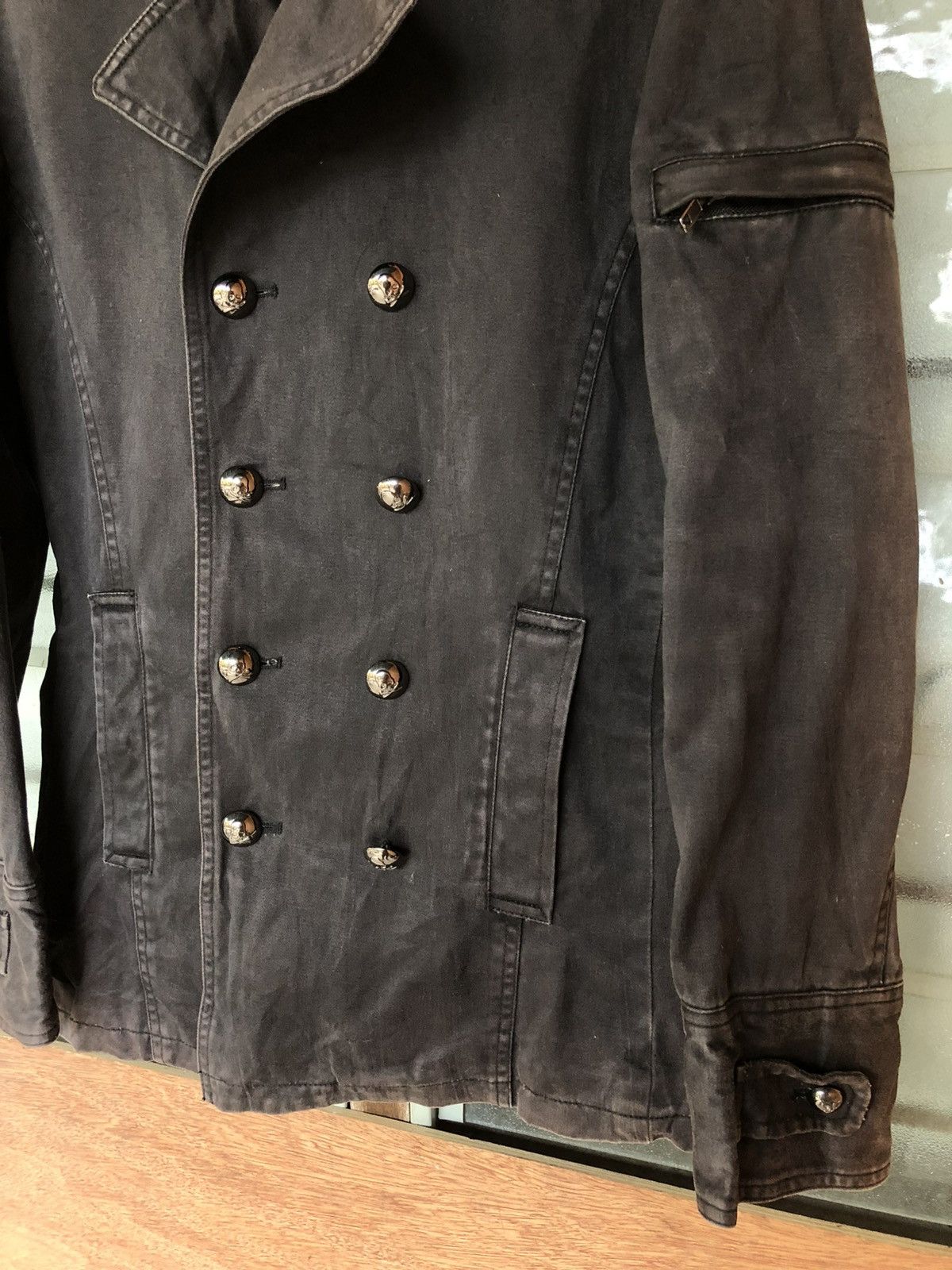 In The Attic Vintage In The Attic Double Breasted Pea Coat Jacket Size US M / EU 48-50 / 2 - 3 Thumbnail