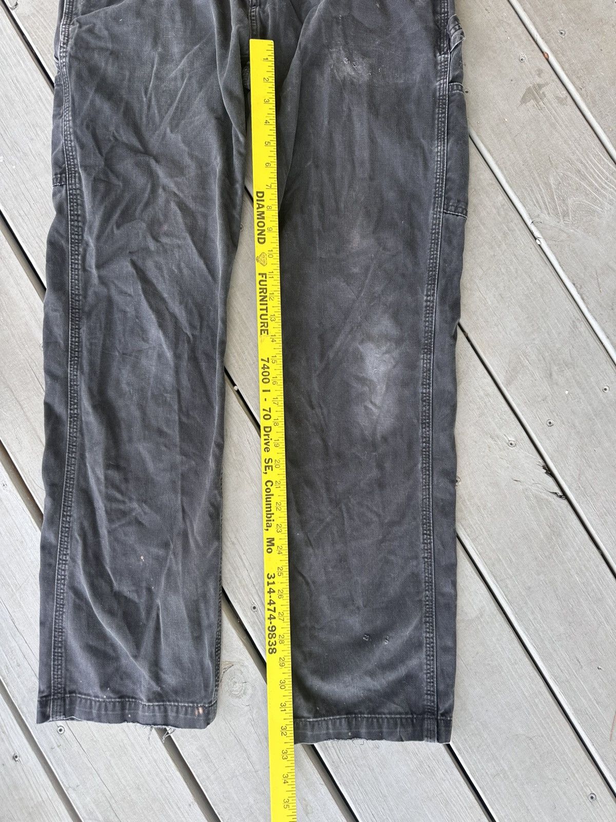 Carhartt Vintage Carhartt black pants faded 35x34 Size US 35 - 6 Thumbnail