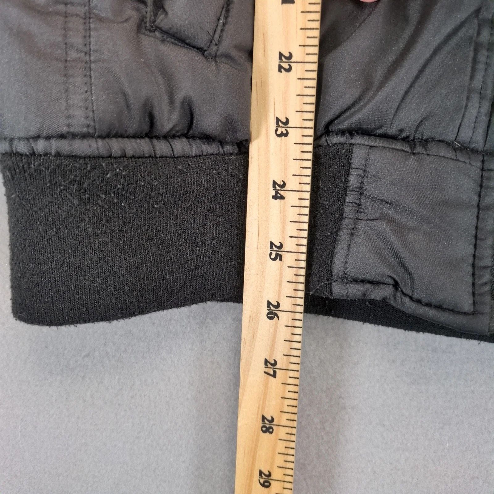 Other Distortion Black Puffer Jacket Men's S Knit Sleeves Full Zip Size US S / EU 44-46 / 1 - 8 Thumbnail