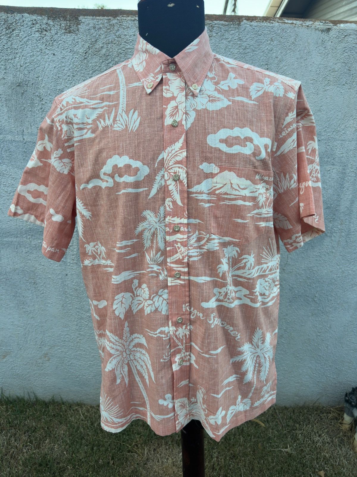 Reyn Spooner Reyn Spooner Classic Orange Miyasaki Japan Men's M Size US M / EU 48-50 / 2 - 1 Thumbnail