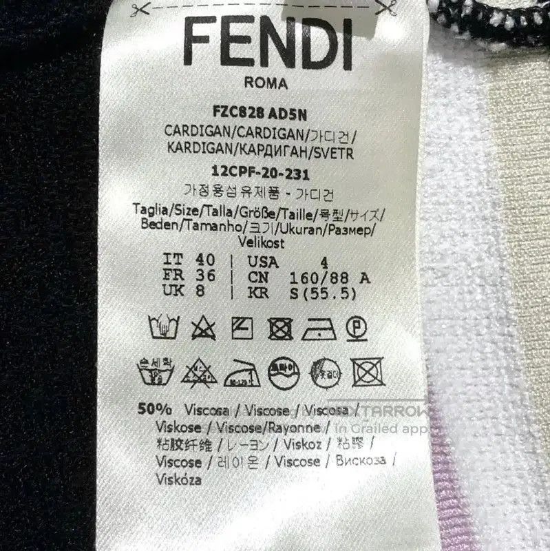 Fendi Fendi Color-Block Knit Long Sleeve Sweater . Size M / US 6-8 / IT 42-44 - 6 Thumbnail