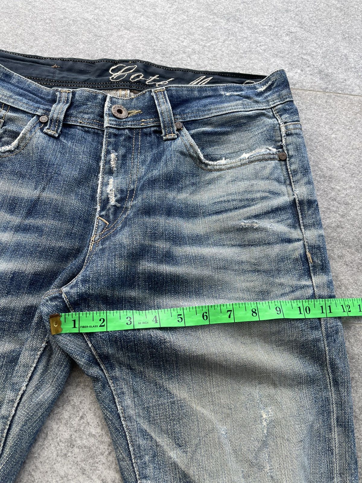 Japanese Brand Vintage Cate Mer selvedge Distressed Denim Pants Size US 33 - 21 Thumbnail