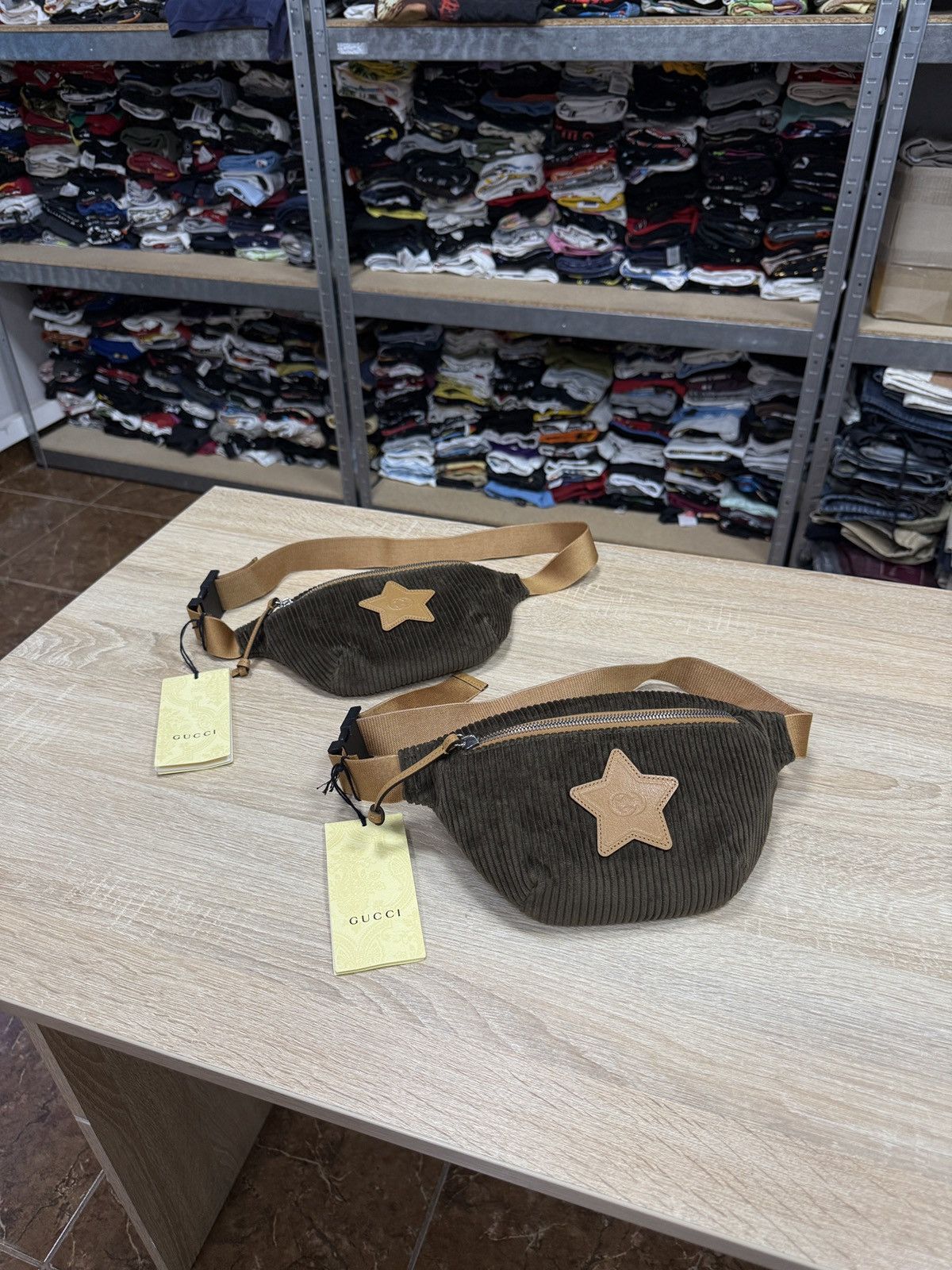 ❗️NEW 🇮🇹 GUCCI Corduroy Waist Belt Bag Velvet 502095 527066