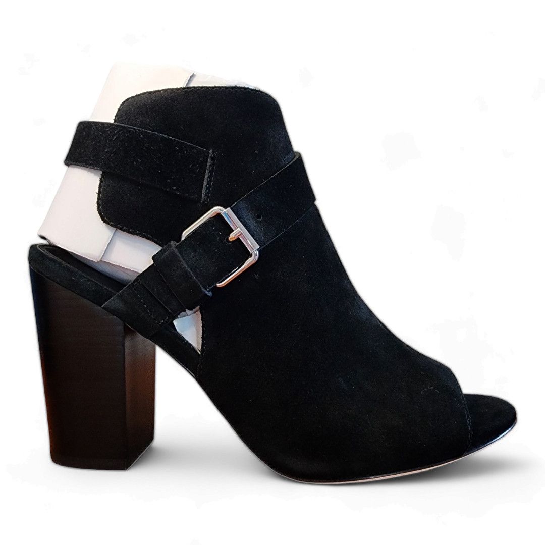 Paige Paige Mimi Black Suede Block Heel Bootie Women's Size 10.5 Size US 10.5 / IT 40.5 - 1 Thumbnail