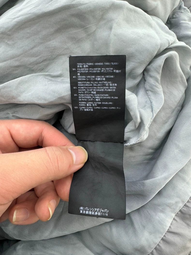 Balenciaga Balenciaga Mist Gray Letter Logo + Down Jacket Size US S / EU 44-46 / 1 - 7 Thumbnail