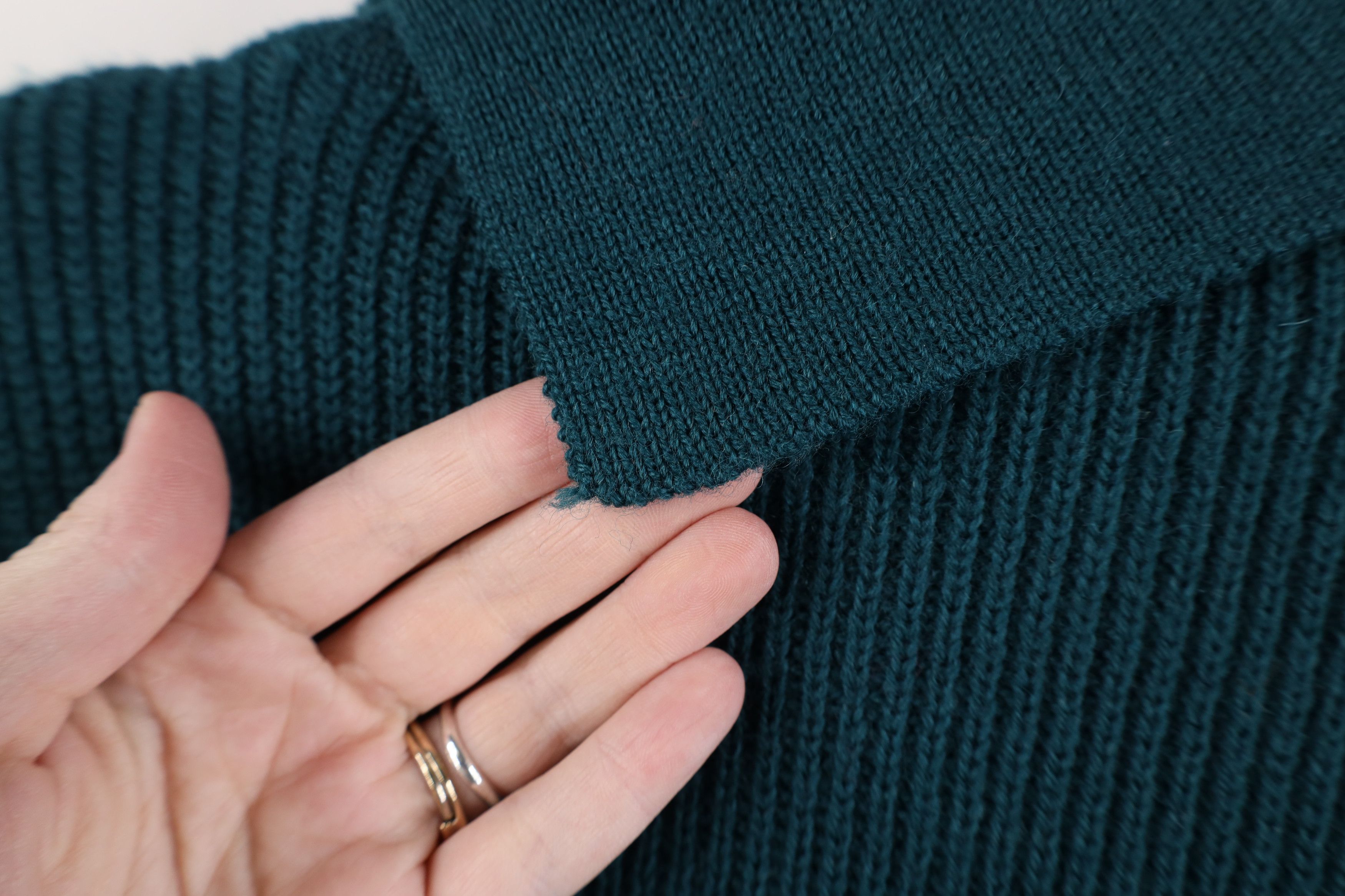 Vintage Vintage 80s 90s Mid Mod Wool Ribbed Knit Turtleneck Sweater Size M / US 6-8 / IT 42-44 - 10 Thumbnail