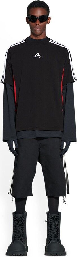Adidas × Balenciaga o1srvl11e0424 Balenciaga / Adidas T-Shirt in Black/White/Red Size US S / EU 44-46 / 1 - 7 Thumbnail