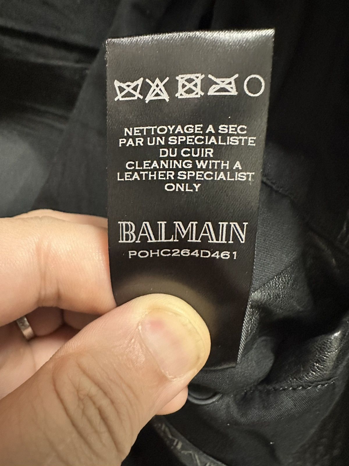 Balmain Balmain lamb leather biker jacket Size US M / EU 48-50 / 2 - 8 Thumbnail
