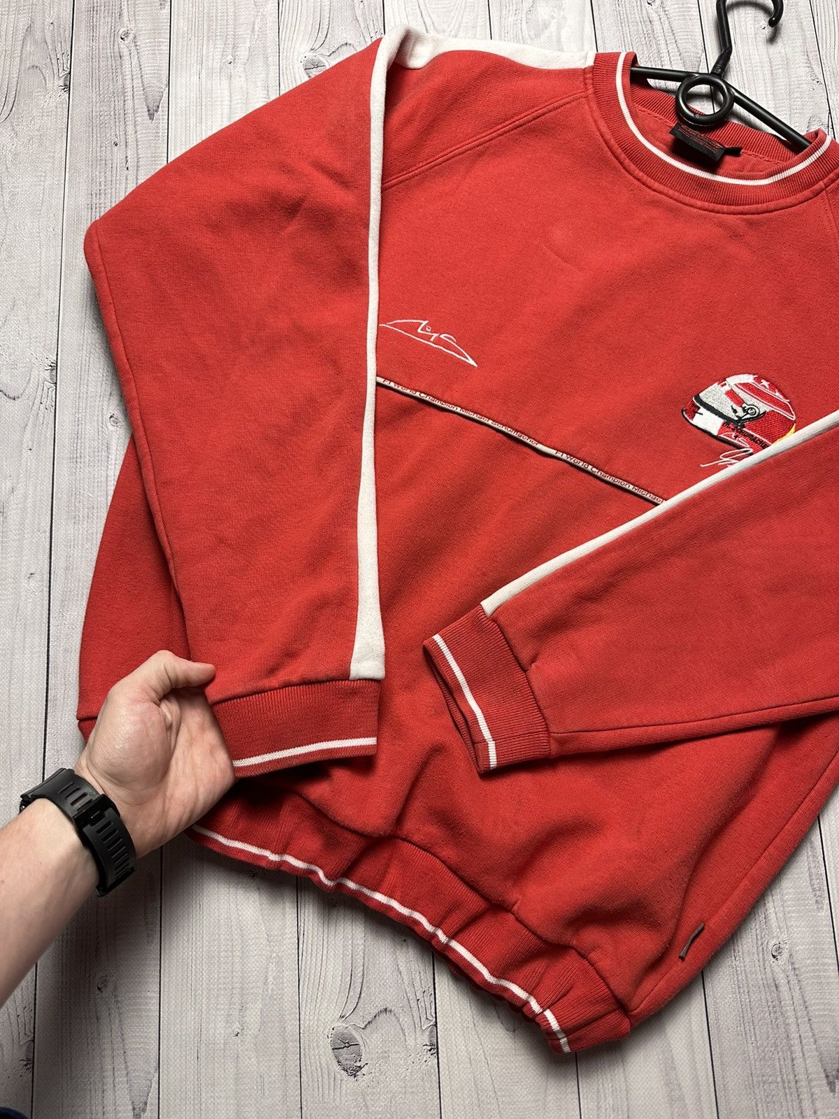 Ferrari × Vintage Vintage Ferrari racing sweatshirt Schumacher size L Formula Size US L / EU 52-54 / 3 - 7 Thumbnail
