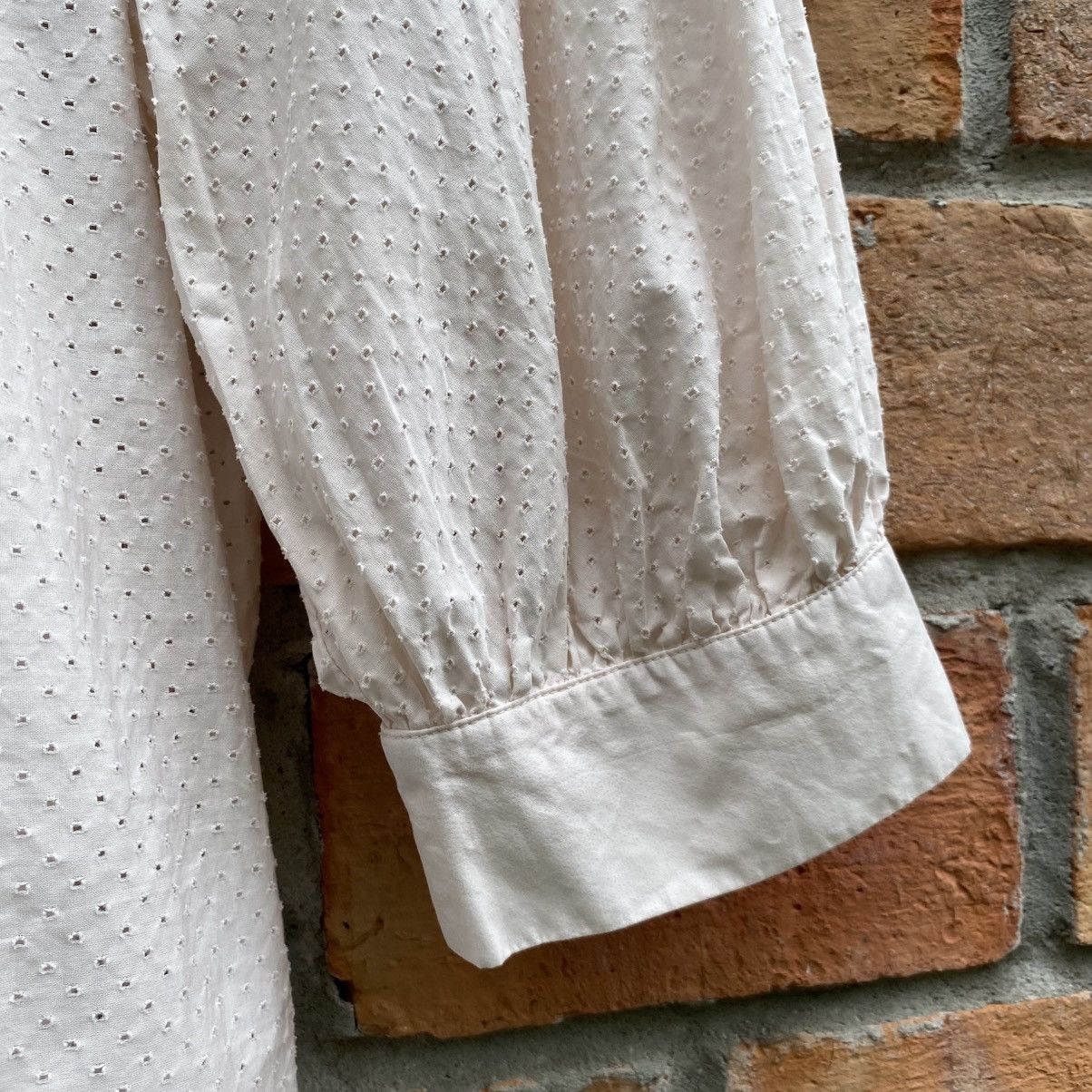 Loewe Loewe Light Pink Ruffle Front Blouse with 3/4 Sleeves Size XS / US 0-2 / IT 36-38 - 14 Thumbnail